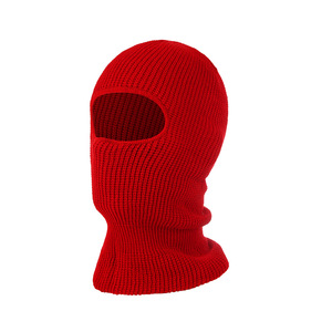 Pasamontañas de punto de un solo orificio, color sólido, unisex, para adultos, máscara deportiva, para esquí, ciclismo, protección facial, cálido para el invierno - Product Image 3
