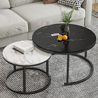 Table basse ronde moderne pour salon, de haute qualité, en métal durable, design simple, mobilier de maison