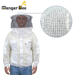 Veste d'abeille Premium 3 couches ventilé demi-coton respirant Anti abeille costume vêtements d'apiculture avec Logo - Product Image 1