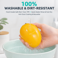 Jouet Squishy Mangue Changeant de Couleur, Doux et Serrable, Fidget Fruit, Cadeau pour Enfants et Adultes, Vert à Jaune, Nouveauté, Vente au Détail