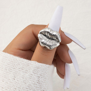 Anillo de Labios Rojo Vintage Sexy para Mujer, Anillos de Labios Modernos, Joyería, Accesorios para Fiestas, Regalos - Product Image 3