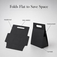 Sac de courses en papier enduit imperméable écologique imprimé sur mesure avec fermeture magnétique, votre propre logo, recyclable, électronique grand public