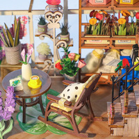 Livre Nook 3d Puzzle en bois serre-livres bricolage Miniature jardin maison Booknook étagère insérer jardin livre Nook Kit Mini maison de poupée jouet