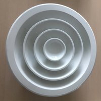 Diffuseur d'air rond réglable, diffuseur de plafond industriel et commercial pour systèmes HVAC