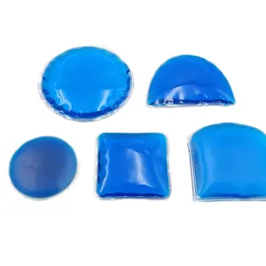 Paquete de hielo de compresa de gel simple redondo personalizado Paquete de hielo frío suave de calor de microondas redondo