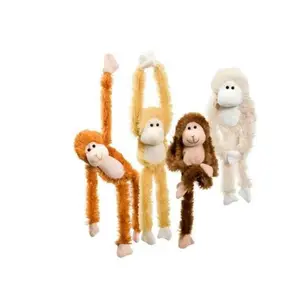 Su misura <span class=keywords><strong>di</strong></span> alta qualità molle sveglio animale <span class=keywords><strong>di</strong></span> pezza lunghe braccia della <span class=keywords><strong>scimmia</strong></span> della peluche del magnete del frigorifero - Product Image 1