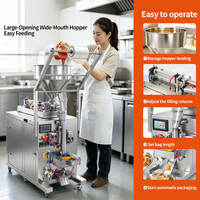 Machine d'emballage compacte automatique multifonction contrôlée par PLC pour granulés et grains, idéale pour les sachets alimentaires