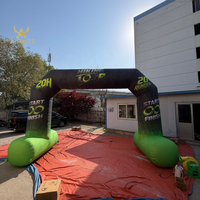 Arche gonflable personnalisée pour événements sportifs avec souffleur d'air continu, arche gonflable facile à installer pour activités scolaires et sponsorisées