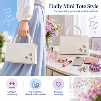 Mini sac fourre-tout en EVA à motif floral, petit sac de plage avec découpe florale, léger et portable pour enfants et femmes, cadeau d'été
