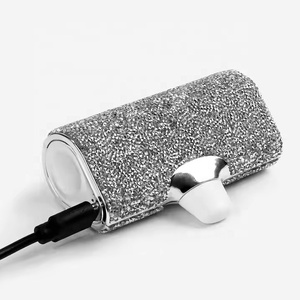 Banco de energía de cápsula de bolsillo de diamante brillante de resina portátil Mini 5000MAH regalo de moda de lujo chica banco de energía para teléfono móvil - Product Image 1