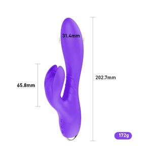 2020 Best Seller USB Ricaricabile Doppia 10 Velocità di Massaggio Bunny Vibratore Del Coniglio Dildo per la Femmina Giocattoli Del Sesso Delle Donne - Product Image 6