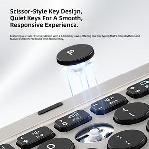 Folding <b>Keyboard</b> 64 Keys PU Leather Cover Wireless for <b>Tablet</b> iPad Mini - Product Image 3