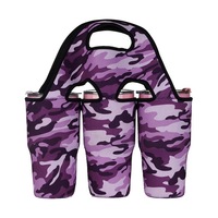 Nouvelle mode personnalisée : Sacs isothermes en néoprène pour 3 bouteilles, supports pour canettes, sacs de refroidissement pour 3 verres à vin, isolés thermiquement, imperméables, 26L