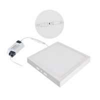 Plafonnier d'intérieur professionnel monté en surface de bureau éclairage à la maison 12W 18W 24W Smd panneau lumineux LED rond carré mince