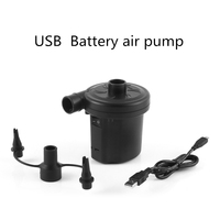 Petite pompe à air USB facile à utiliser pour l'extérieur, pour les matelas gonflables