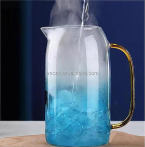 Carafe <span class=keywords><strong>à</strong></span> <span class=keywords><strong>eau</strong></span> froide en <span class=keywords><strong>verre</strong></span> de style nordique avec couvercle, dégradé <span class=keywords><strong>bleu</strong></span>, épaissie, pichet <span class=keywords><strong>à</strong></span> jus, bouteille d'<span class=keywords><strong>eau</strong></span> résistante <span class=keywords><strong>à</strong></span> la chaleur - Product Image 3