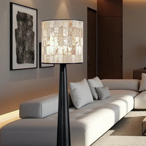 Natural Marble Floor <b>Lamp</b> Led Light Source 220V For Living Room Hotel Bedroom <b>Study</b> Designer Chinese Style - Product Image 2