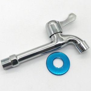 Copper Quick Opening Water Tap For <b>Washing</b> <b>Machine</b> 4 Point Zinc Alloy Industrial Design <b>Manual</b> Installation - Product Image 2