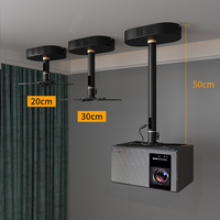 Verstelbare projectorplafondbeugel met verborgen adapterbox, 10 kg draagvermogen, projectorbevestiging voor XGIMI X50 & TITAN serie projectoren