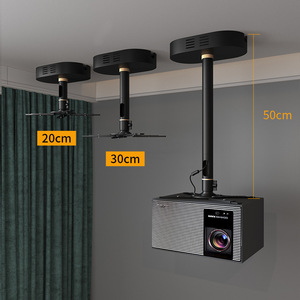 Support de <span class=keywords><strong>plafond</strong></span> réglable pour projecteur avec boîtier d'adaptateur dissimulé, capacité de charge de 10 kg, support de projecteur pour projecteurs XGIMI X50 et TITAN Series - Product Image 2