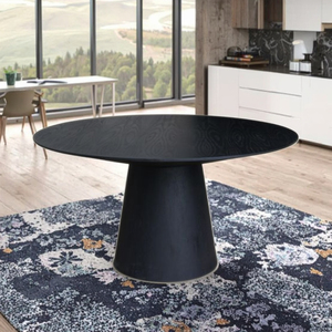 Table à manger Troy élégante et durable Meubles de maison assemblés au design ovale moderne pour la salle à manger de Semarang Indonésie - Product Image 3