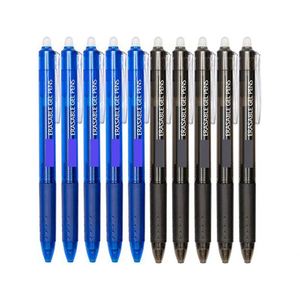 Ensemble de stylos gel en plastique avec gomme, stylos effaçables rechargeables personnalisés, encre bleue et rouge, couleurs personnalisables pour le bureau et l'école - Product Image 1