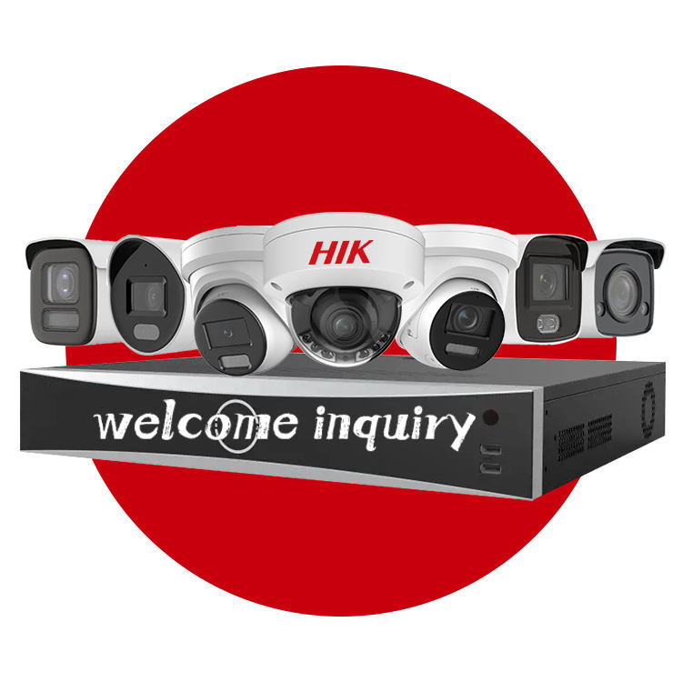 호환 가능한 Hikvision 2MP 4MP 8MP 4K 풀 컬러 불릿 돔 POE IP 보안 CCTV 카메라 (NVR DVR PTZ 포함)