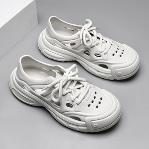 รองเท้าแตะลำลองผู้ชายสำหรับฤดูร้อน สวมใส่สบาย พื้นหนา ยกสูง เหมาะสำหรับชายหาด วัสดุ EVA หัวมน - Product Image 2