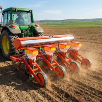 Semoir et fertiliseur de précision 3-en-1 |   Outil manuel à 6 buses à espacement réglable pour une plantation agricole efficace