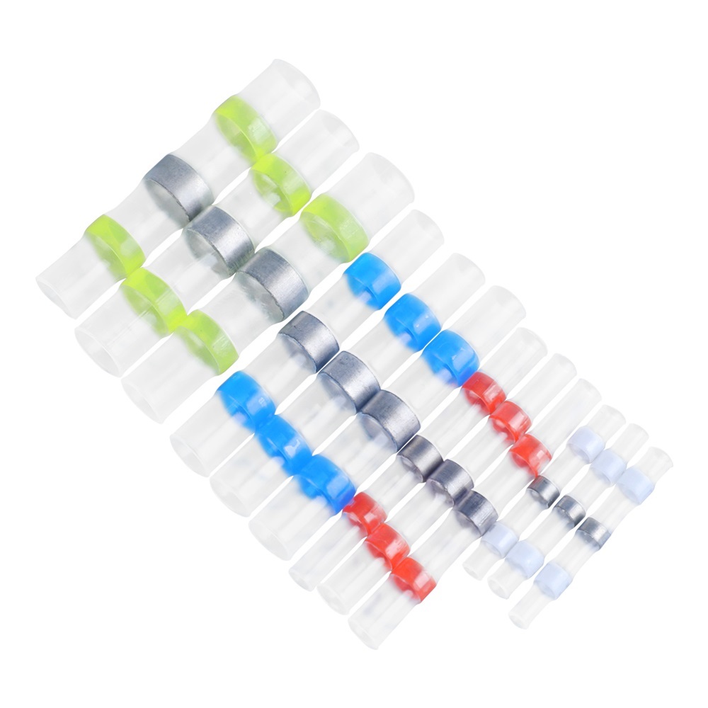 150 PCS Solder Seal Wire Connector Kit Qibaok Heat Shrink Butt Terminal Waterproof Insulated Electrical Butt Splice For Automotive Marine - View #7
