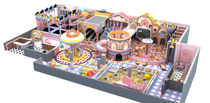 Estructura de Juego Interior de Colores Pastel, Equipo de Juegos Comercial de Plástico para Niños - Product Image 1