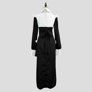 Cosplay Nun Costume Black Spandex Long Sleeve Role Play Dress For Anime Game - Product Image 3