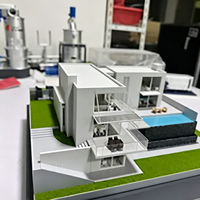 Modèle de table de sable architecturale chinoise 3D personnalisé et innovant avec éclairage