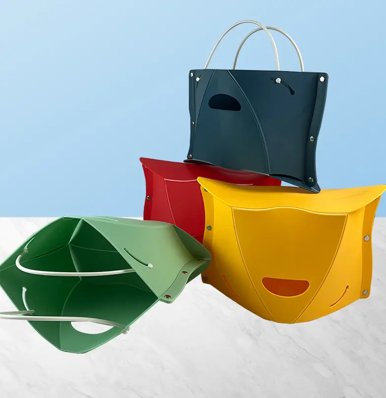 도매 다기능 Storageable foldable 플라스틱 PP 옥외 의자