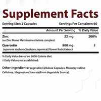 Capsules de Quercétine et Zinc de Marque Privée Capsules de Zinc, Magnésium, Calcium, Vitamines Capsules de Soin de la Peau, des Cheveux et des Ongles