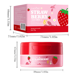 Crema de Manos Personalizada con Logotipo, Hidratante, Blanqueadora, Anti-agrietamiento, con Aroma a Fresa, Crema Perfumada para el Cuidado de las Manos con Vitamina C - Product Image 6