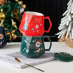 Tendencias 2024, Ideas de Regalos al por Mayor, Tazas de Papel Navideñas para Niñas, Mujeres y Niños, para Fiestas de Navidad, Uso Promocional, Blancas con Dibujos Animados - Product Image 3