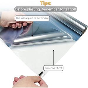 Film de fenêtre réfléchissant unidirectionnel en gros pour usine, film de protection de la vie privée pour bâtiment, film isolant en PET, film de verre teinté argenté anti-explosion 5 - Product Image 2