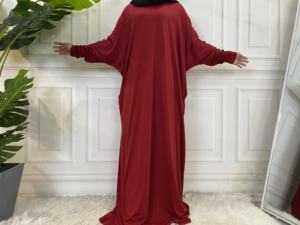 6200 #   Abito Modesto da Donna Dubai Abaya <span class=keywords><strong>Turchia</strong></span> <span class=keywords><strong>Hijab</strong></span> Vestito Tinta Unita Kaftan Abiti da Preghiera Lunga Veste Abbigliamento Islamico - Product Image 5