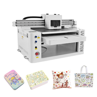 Printer UV Inkjet Flatbed Otomatis Kecil Colorsun L805 dengan Print Head untuk Kayu/Logam/Giok/Batu/Akrilik, Cetak Casing Ponsel, 1440dpi