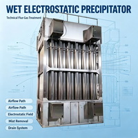 Precipitador Electrostático (ESP) Comercial Húmedo para Incinerador Hospitalario, Sistema de Pulido de Polvo Ultrafino para Uso Limpio
