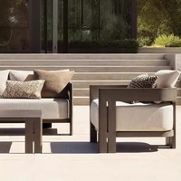Sofá Modular de Aleación de Aluminio para Exteriores, Diseño Moderno, Origen China, Embalaje para Envío