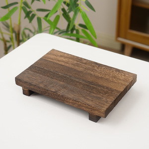 Wooden Soap Tray Solid Wood Rectangular Base <b>Stand</b> Minimalist Design For Console Table - Product Image 1