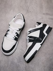 Высококачественные мужские и женские кроссовки-кеды черного цвета на шнуровке, дизайнерские, класса люкс, из натуральной кожи, на толстой подошве, повседневные, без каблука - Product Image 6