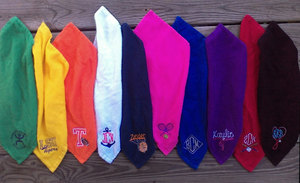 Toalla de Rally Deporte Golf Trabajo Trapo Monograma cuadrado Equipo Colores Mascota Fútbol Béisbol Baloncesto Regalo del Sur Azul real Rojo - Product Image 2