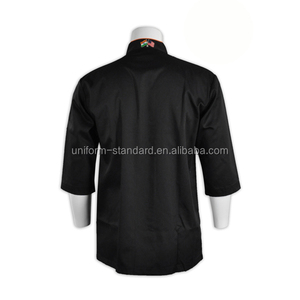 Certificat <span class=keywords><strong>FAMA</strong></span> usine iron chef veste vêtements de chef canada double boutonnage manteau de chef - Product Image 5