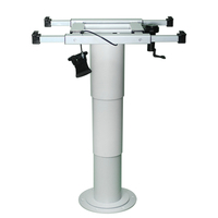Pied de table pneumatique HWHongRV réglable en hauteur, rotatif et coulissant pour camping-car, caravane, bateau