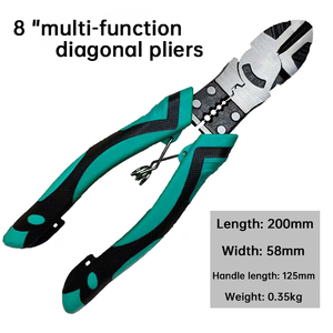 Venta Directa de Fábrica: Alicates Multifunción de Tres Piezas (Punta Fina/<span class=keywords><strong>Diagonal</strong></span>/Corte) en Verde, Acero Cromo Vanadio, Métricos, OEM - Product Image 6