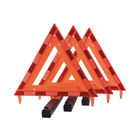 Triangles de signalisation d'urgence homologués DOT - Kit de sécurité routière réfléchissant en 3 pièces pour semi-remorques, remorques et voitures