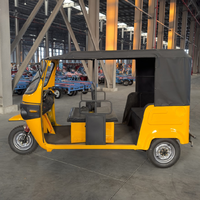 Tricycle électrique pour adultes à 3 roues, rickshaw touristique 220V, carrosserie ouverte, usage passagers, batterie au plomb-acide, moteur AC 5KW, marque MH 4-17